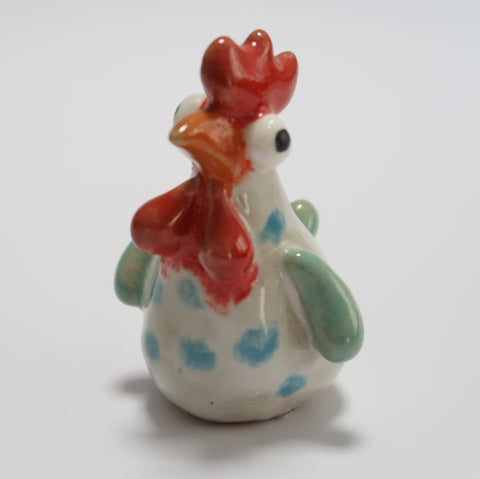 Shiwan Handcrafted Blue Spotted Rooster