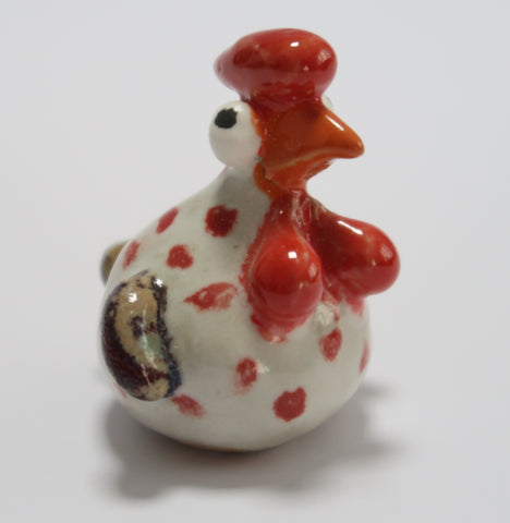 Shiwan Handcrafted Red Spotted Rooster