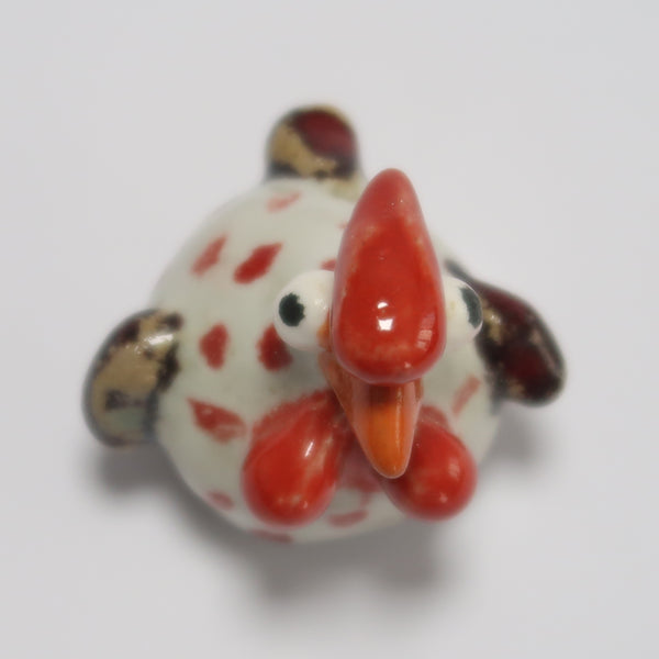 Shiwan Handcrafted Red Spotted Rooster