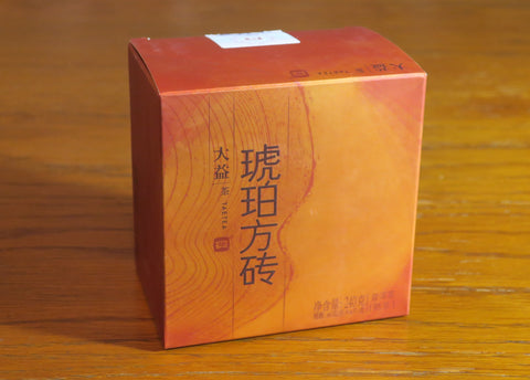 2014 Dayi Hu Po Fang Zhuan (Amber Square) Brick Ripe Puerh Tea